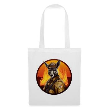 Kangourous de pompiers - Sac en tissu - blanc - Devant