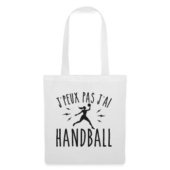 je peux pas j ai handball humour sport - Sac en tissu - blanc - Devant
