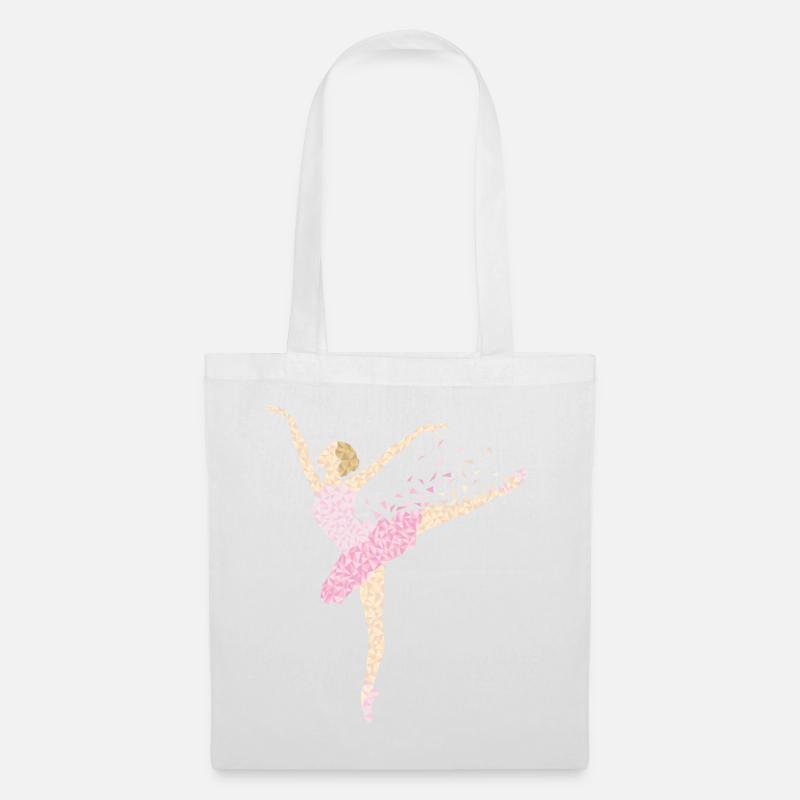 Tanzende Ballerina - Stoffbeutel - Weiß