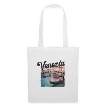 Venedig, Venezia, Venice, Vintage - Stoffbeutel - Weiß - Vorne