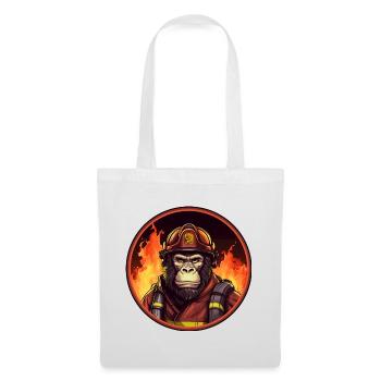 Monkey Fire Brigade - Tote Bag - white - Front