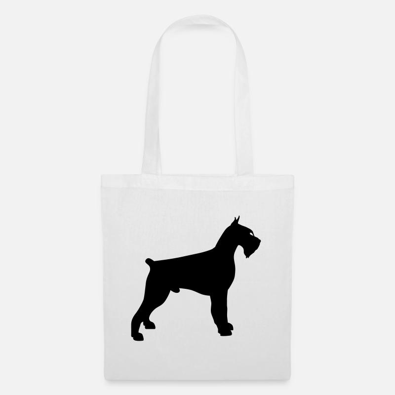 schnauzer géant - Sac en tissu - blanc