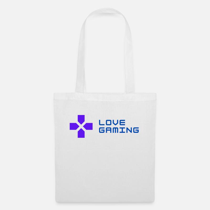 LIEBE GAMING - Stoffbeutel - Weiß