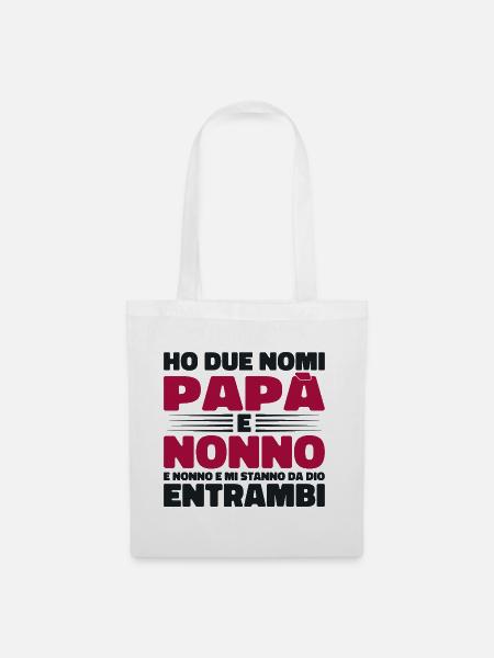 Papa und Opa - Stoffbeutel - Weiß