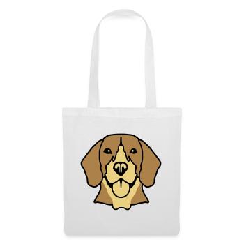 Beagle - Stoffbeutel - Weiß - Vorne