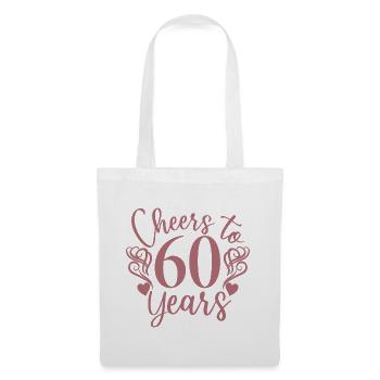 Vive les 60 ans du 60e anniversaire - Sac en tissu - blanc - Devant