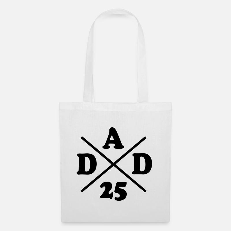 Dad 25 - Stoffbeutel - Weiß