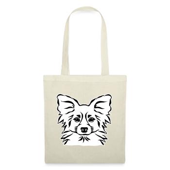 Papillon - Stoffbeutel - Natur - Vorne