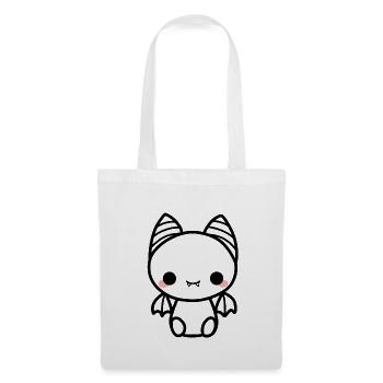 Chauve-souris mignonne - Sac en tissu - blanc - Devant