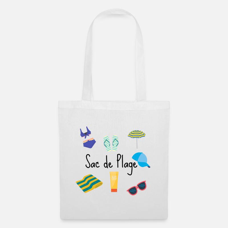 Strandtasche - Stoffbeutel - Weiß