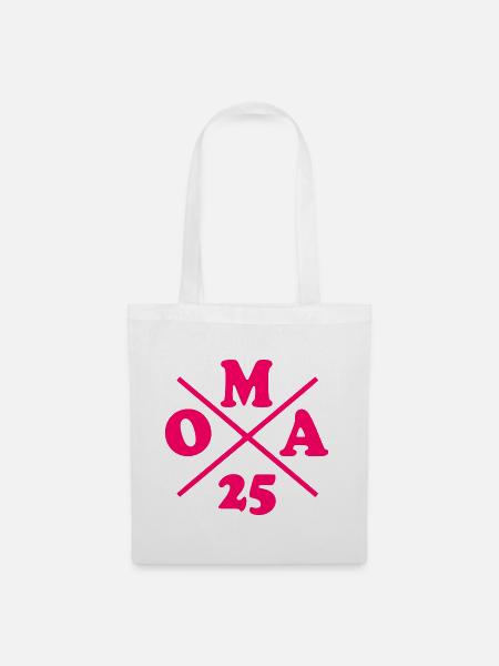 Oma 2025 - Stoffbeutel - Weiß
