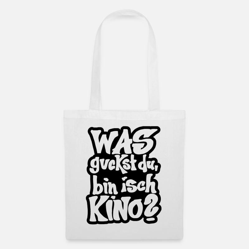 lustig, lustige, Sprüche, - Stoffbeutel - Weiß