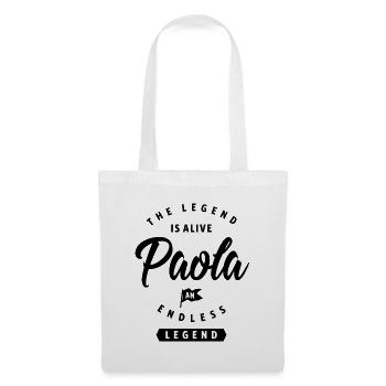 Paola Personalized Name Birthday Gift - Tote Bag - white - Front