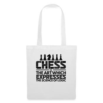 L’art des échecs exprime la science logique Le maître d’échecs - Sac en tissu - blanc - Devant