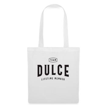 Nom personnalisé du membre à vie de l’équipe Dulce - Sac en tissu - blanc - Devant