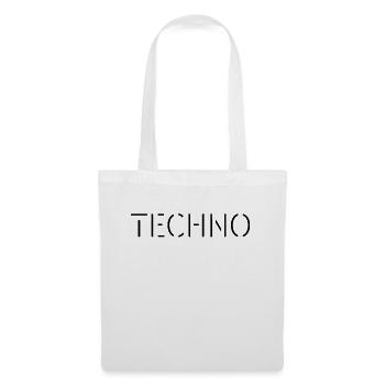 Techno Rave Festival Electro Musik Raver - Stoffbeutel - Weiß - Vorne