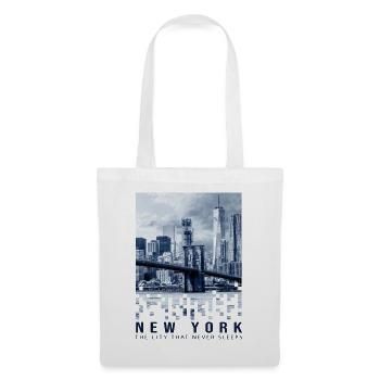 New York City Statue de la Liberté USA Souvenir NYC - Sac en tissu - blanc - Devant