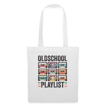 80s 90s Cassette Mixtape Retro Funny - Tote Bag - white - Front