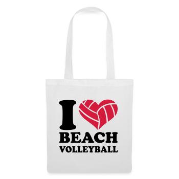beach-volley - Sac en tissu - blanc - Devant