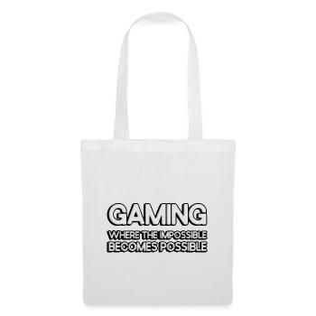 Le jeu : là où l’impossible devient possible - Sac en tissu - blanc - Devant