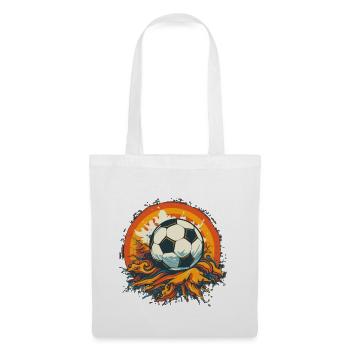Ballon de football - Sac en tissu - blanc - Devant