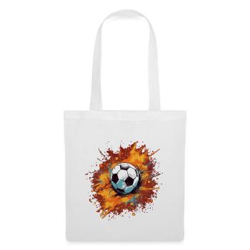 Ballon de football - Sac en tissu - blanc - Devant