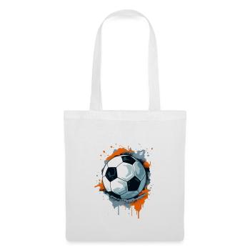 Ballon de football - Sac en tissu - blanc - Devant