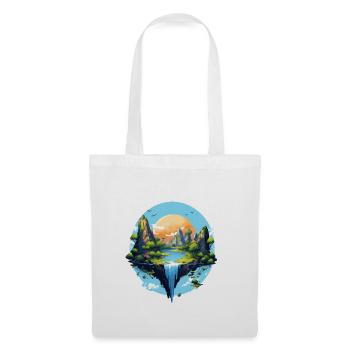 Paysage - Sac en tissu - blanc - Devant