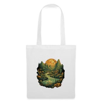 Paysage - Sac en tissu - blanc - Devant