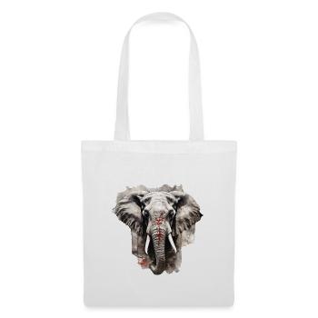 Elefant - Stoffbeutel - Weiß - Vorne