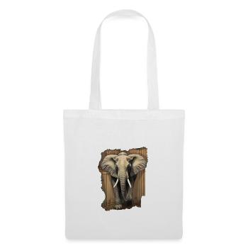 Elephant - Tote Bag - white - Front