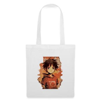 Anime Boy - Stoffbeutel - Weiß - Vorne