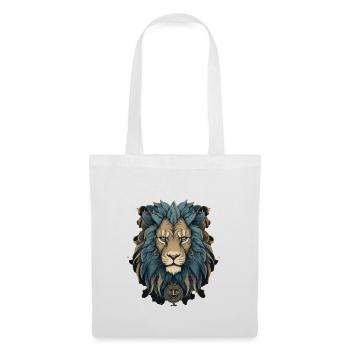 Lion - Sac en tissu - blanc - Devant