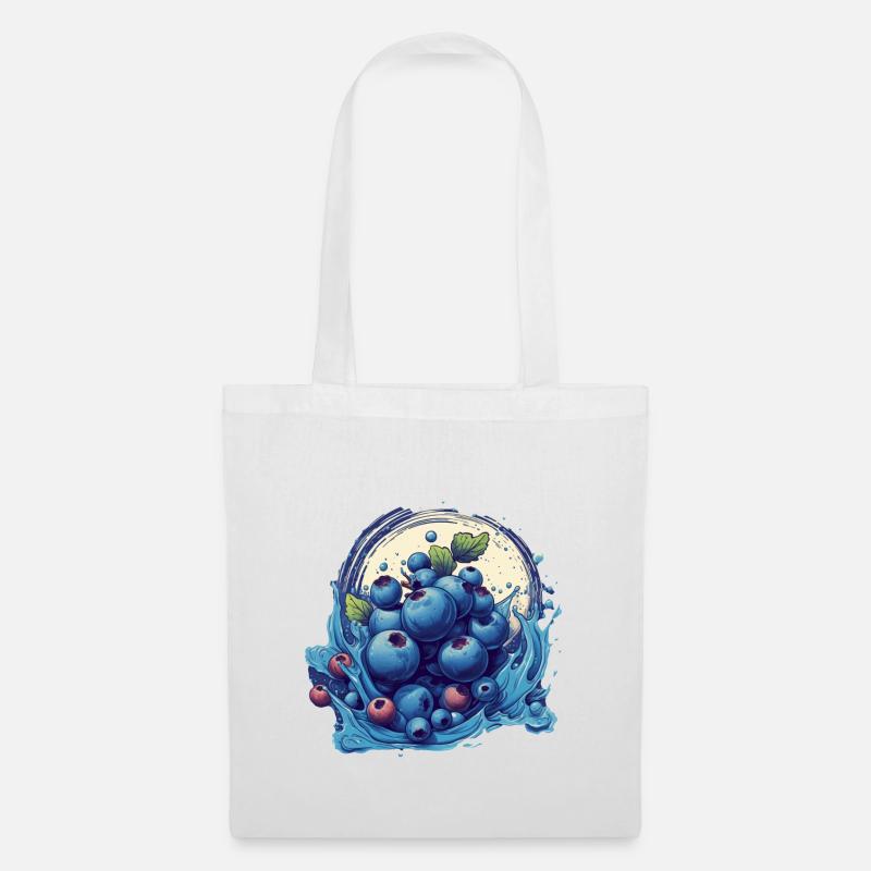 Myrtille - Sac en tissu - blanc