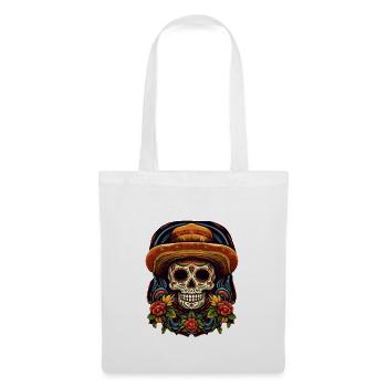 Cinco de Mayo Skull - Tote Bag - white - Front