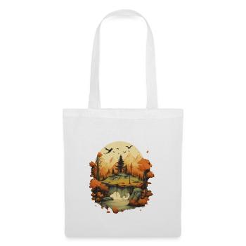 Autumnal landscape - Tote Bag - white - Front