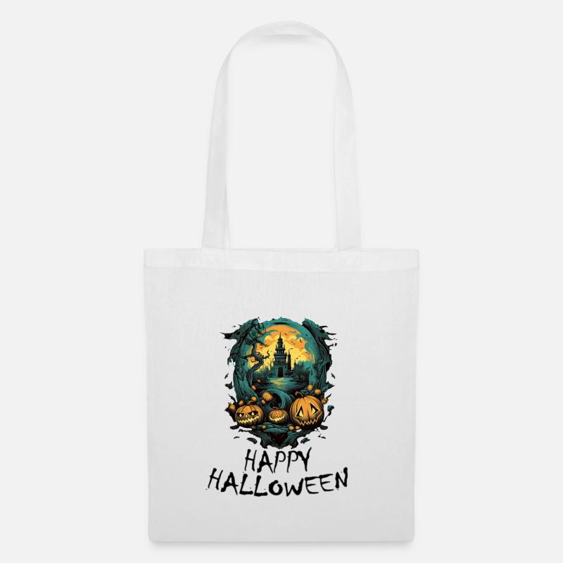 Halloween - Happy Halloween - Stoffbeutel - Weiß