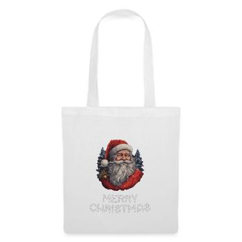 Weihnachtsmann - Marry Christmas - Stoffbeutel - Weiß - Vorne