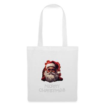 Weihnachtsmann - Marry Christmas - Stoffbeutel - Weiß - Vorne