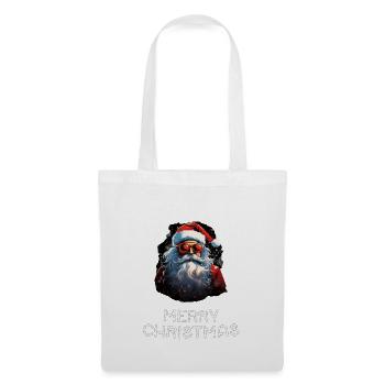 Weihnachtsmann - Marry Christmas - Stoffbeutel - Weiß - Vorne