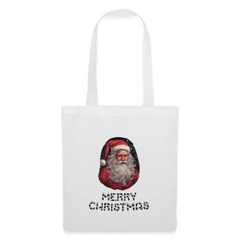 Weihnachtsmann - Marry Christmas - Stoffbeutel - Weiß - Vorne