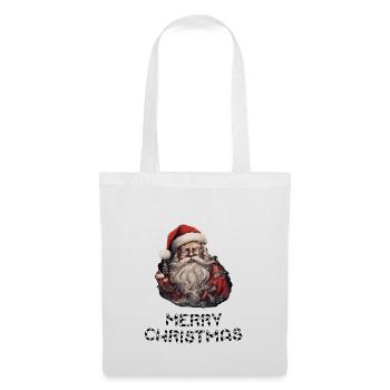 Weihnachtsmann - Marry Christmas - Stoffbeutel - Weiß - Vorne