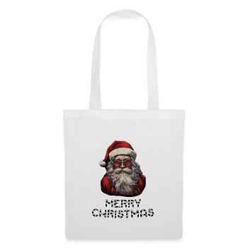 Weihnachtsmann - Marry Christmas - Stoffbeutel - Weiß - Vorne