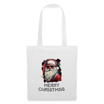 Weihnachtsmann - Marry Christmas - Stoffbeutel - Weiß - Vorne