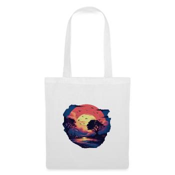 Paysage - Sac en tissu - blanc - Devant