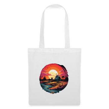 Paysage - Sac en tissu - blanc - Devant