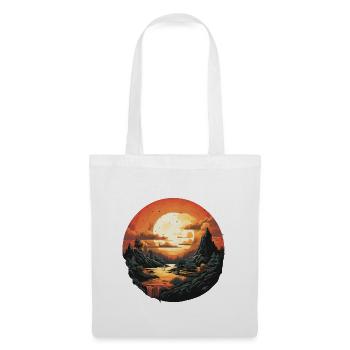 Paysage - Sac en tissu - blanc - Devant