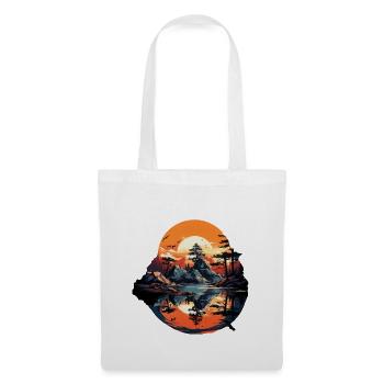 Paysage - Sac en tissu - blanc - Devant