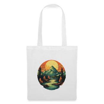 Paysage - Sac en tissu - blanc - Devant