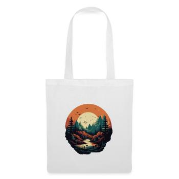 Paysage - Sac en tissu - blanc - Devant